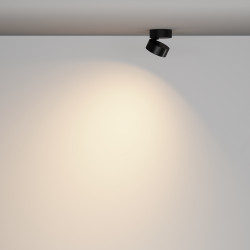 LUBINIS KRAIPOMAS LED ŠVIESTUVAS LENS 12W JUODAS skubiai