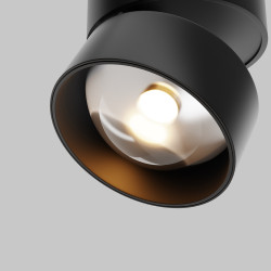 LUBINIS KRAIPOMAS LED ŠVIESTUVAS LENS 12W JUODAS pigiau