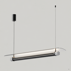 PAKABINAMAS LED ŠVIESTUVAS TASTA L108 25W JUODAS | BALTAS