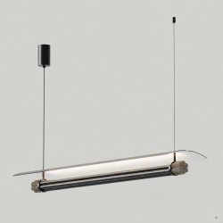 PAKABINAMAS LED ŠVIESTUVAS TASTA L108 25W JUODAS | RUDAS