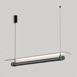 PAKABINAMAS LED ŠVIESTUVAS TASTA L108 25W JUODAS | ŽALIAS