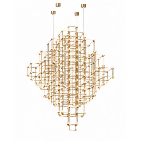 Pakabinamas LED šviestuvas Aria aukso spalvos Caeli Design 9007.L125