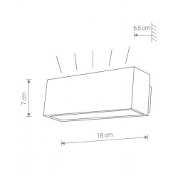 Sieninis LED šviestuvas UNIT LED kaina