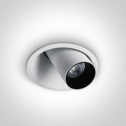 ĮLEIDŽIAMAS KRYPTINIS LED ŠVIESTUVAS 11107C/W/W 6,5W 3000K BALTAS