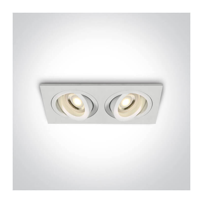 Šviestuvas įleidžiamas One Light Dual Ring 51205ABG/W