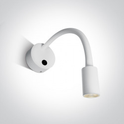 Sieninis LED šviestuvas 38A/W/W BALTAS