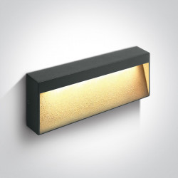 Sieninis LED šviestuvas 6W LED B/AN/W