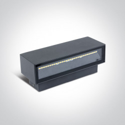 Sieninis LED šviestuvas 2x6W LED AN/W kaina