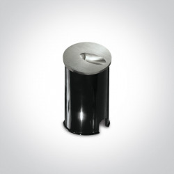 Įleidžiamas LED sieninis šviestuvas 68030/AL/W ALIUMINIO SPALVOS kaina