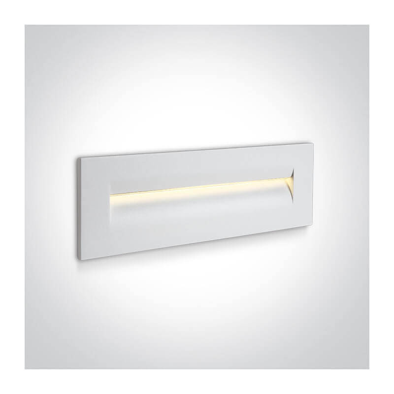 Šviestuvas sieninis įleidžiamas One Light 68066/W/W