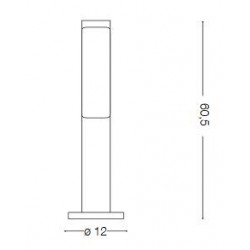 PASTATOMAS LED ŠVIESTUVAS ETERE 10W 4000K ANTRACITO SPALVOS kaina