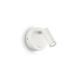 Sieninis LED šviestuvas PAGE AP1 ROUND BALTAS