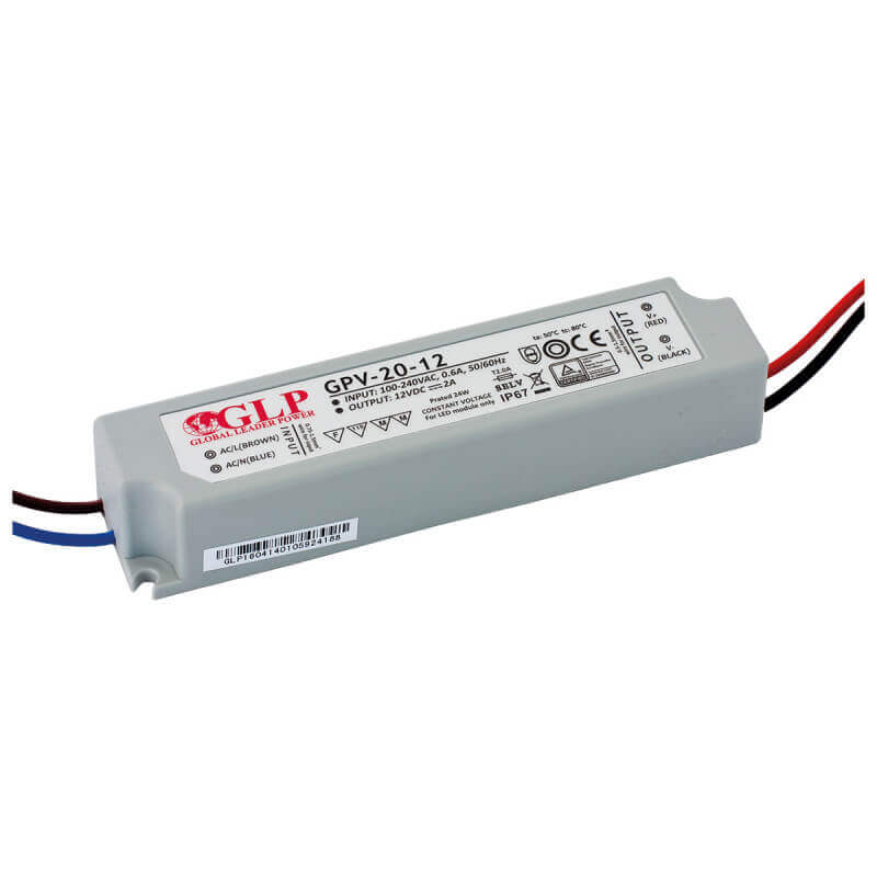 LED juostų maitinimo šaltinis 12V / 20W