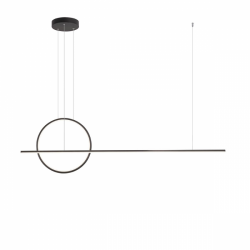 Pakabinamas LED šviestuvas Giotto 49W 3000K JUODAS