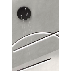 Pakabinamas LED šviestuvas Giotto 49W 3000K JUODAS pristatymas