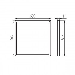 ĮLEIDŽIAMA PANELĖ BRAVO S WHITE LED 40W 4000K pigiau