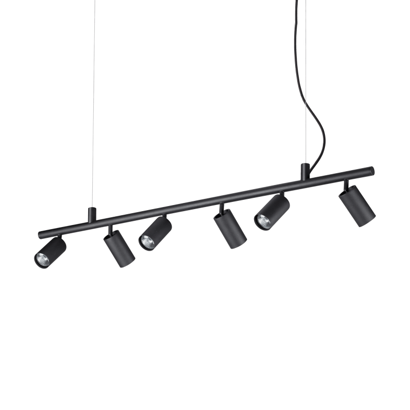 Pakabinamas šviestuvas DYNAMITE SP6 BLACK, Ideal Lux
