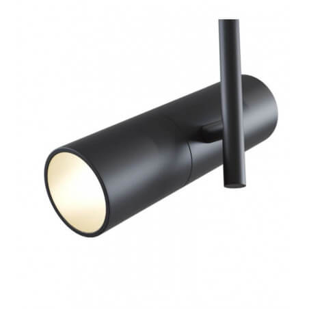 MAYTONI Spot Rail Aluminium GU10 Noir - Lampe Technique Réglable 355° Pour Système Rail Monophasé