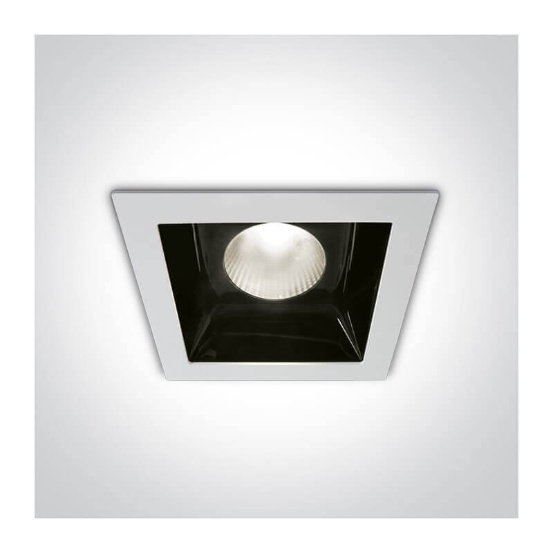 Šviestuvas įleidžiamas One Light 50130B/W/C BALTAS | JUODAS