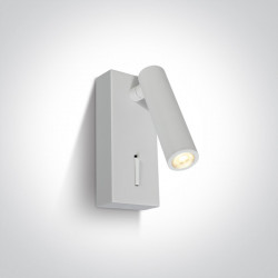 Sieninis LED šviestuvas 46/W/W BALTAS