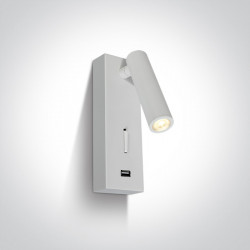 Sieninis LED šviestuvas 46A/W/W BALTAS