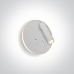 Sieninis LED šviestuvas 65746B/W/W  BALTAS