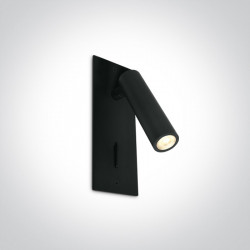 SIENINIS ĮLEIDŽIAMAS LED ŠVIESTUVAS 65746R/B/W 3W JUODAS