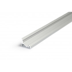 LED PROFILIS CORNER10 BC/UX KAMPINIS, 1M, BALTAS