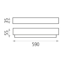 SIENINIS LED šviestuvas BOX 10,5W 3000K chromas internetu