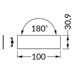 LED PROFILIŲ VARIO30-0203 TIESINĖ SUJUNGIMO DETALĖ kaina