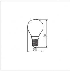 LED lemputė XLED G45M E14 6W-NW-M kaina