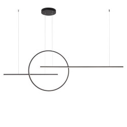 Pakabinamas LED šviestuvas Giotto 66W 3000K juodas