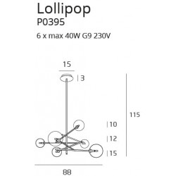 PAKABINAMAS ŠVIESTUVAS LOLLIPOP JUODAS 6