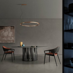 Pakabinamas LED šviestuvas UNION mat AUKSO SPALVOS D120 kaina