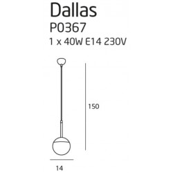 PAKABINAMAS ŠVIESTUVAS DALLAS JUODAS pigiau