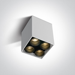 Lubinis LED šviestuvas LED 10W 6C/W/W BALTAS