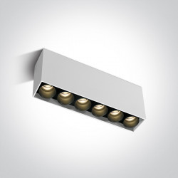 Lubinis LED šviestuvas LED 15W 6C/W/W BALTAS