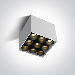Lubinis LED šviestuvas LED 20W 6C/B/W BALTAS