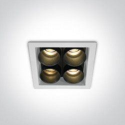 ĮLEIDŽIAMAS LED ŠVIESTUVAS 50406C/W/W 10W BALTAS | JUODAS