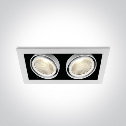 ĮLEIDŽIAMAS COB LED ŠVIESTUVAS 51230/W/W 2C30W BALTAS | JUODAS
