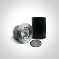 ĮLEIDŽIAMAS LED DIMERIUOJAMAS ŠVIESTUVAS 69050/C IP67 20W 4000K PILKAS kaina