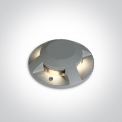 ĮLEIDŽIAMAS LED ŠVIESTUVAS 69058C/G/W IP67 12W 3000K PILKAS