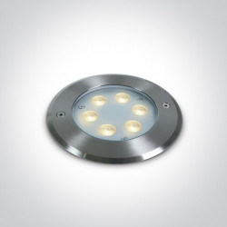 ĮLEIDŽIAMAS LED ŠVIESTUVAS BASEINAMS IR FONTANAMS 69066B/C 6W IP68 PILKAS