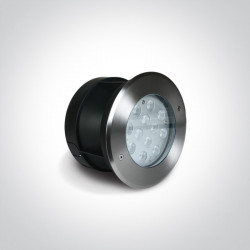 ĮLEIDŽIAMAS ŠVIESTUVAS BASEINAMS IR FONTANAMS 69066D/C 12W IP68 PILKAS kaina