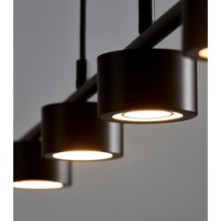 Pakabinamas LED šviestuvas CLYDE 20W JUODAS pigiau