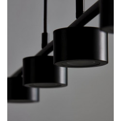 Pakabinamas LED šviestuvas CLYDE 20W JUODAS internetu
