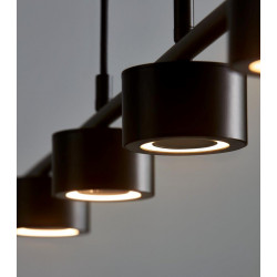 Pakabinamas LED šviestuvas CLYDE 20W JUODAS pristatymas