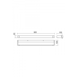 SIENINIS LED šviestuvas FLIPPER 90 kaina