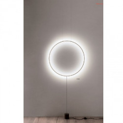 Pastatomas LED šviestuvas tvirtinamas prie lubų Slick round JUODAS pigiau