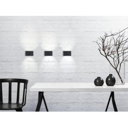 Sieninis LED šviestuvas Nene Wall JUODAS kaina